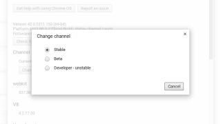 Illustration for article titled How to Change Between OS Channels on Your Chromebook